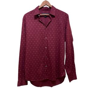 Marc By Marc Jacobs Men’s Shrunken Fit Burgundy Button Down Shirt | Size Small